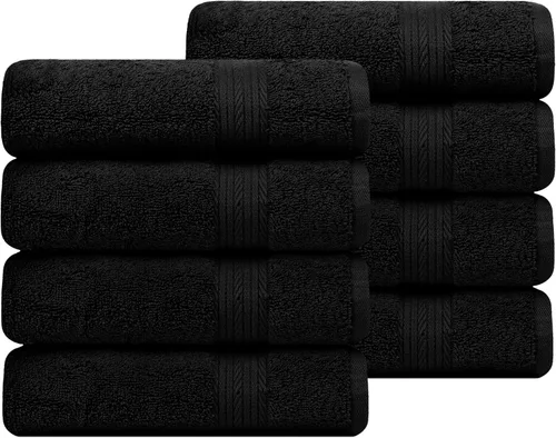 Vista 57 de Ample Decor Toalla de mano de 18 x 28 pulgadas, paquete de 6, 600 GSM, 100% algodón, certificado Oeko Tex, suave, absorbente, gruesa, duradera Beige