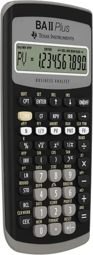 Vista 11 de Texas Instruments BA II Plus Financial Calculator, Black Medium