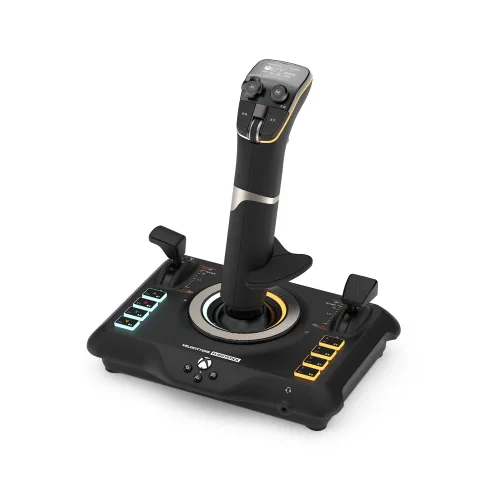Vista 19 de Turtle Beach VelocityOne Flight Universal Control System - Xbox Series X & Xbox Series S, Xbox One & Windows 10 & 11 PCs with Yoke Handle, Throttle