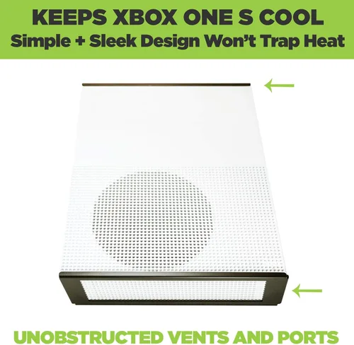 Vista 4 de HIDEit Mounts X1S - Paquete negro, soporte de pared para Xbox One S y dos soportes de pared para controladores, almacena de forma segura tus