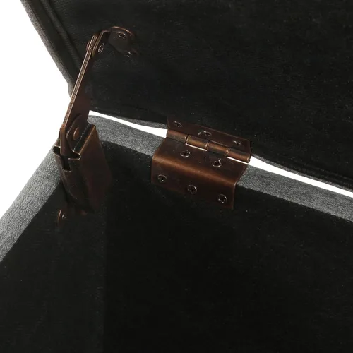 Vista 26 de HomePop Decoración para el hogar K7646-A877 Otomana tapizada moderna rectangular de almacenamiento Otomana con tapa con bisagras