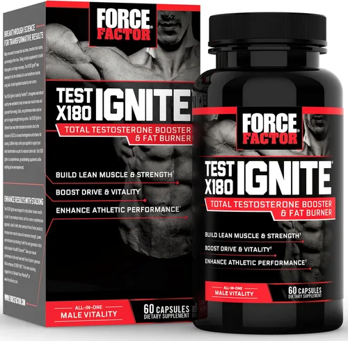 Vista 13 de Force Factor Test X180 Gummies Potenciador de testosterona para hombres con Tongkat Ali, hierba de cabra cachonda, Tribulus Terrestris, fenogreco