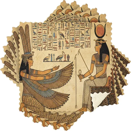 Vista 2 de ALAZA Ancient Egypt Culture - Juego de 6 paños de cocina para mujer, paños de cocina lavables de secado rápido, paño de limpieza reutilizable, 11 x