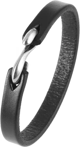 Vista 9 de HZMAN Brazalete de Cuero Ajustable Hecho a Mano Estilo Steampunk Muñequera de Cuero Minimalista
