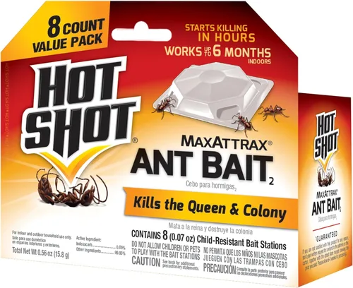Vista 14 de Hot Shot MaxAttrax - Cebo para hormigas, estaciones de cebo de 0.07 onzas, 4 unidades, paquete de 12