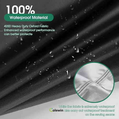 Vista 5 de Funda impermeable para carrito de palomitas de maíz, 25 pulgadas de largo x 18 pulgadas de ancho x 52 pulgadas de alto, 420D
