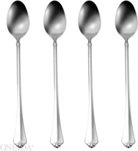 Vista 12 de Oneida - Juego de cubiertos plateados, juego de cucharas de té de 4 piezas Juilliard Fine Flatware, servicio para 4, acero inoxidable 18/10