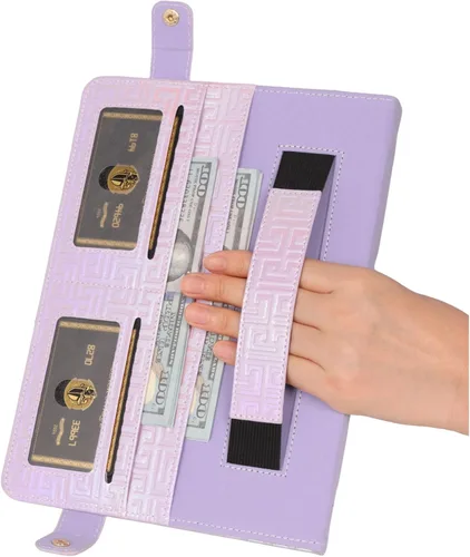 Vista 193 de Funda tipo bolso para iPad mini de 5ª/4ª/3ª/2ª/1ª generación de 7.9 pulgadas, Techcircle funda ligera tipo folio con soporte bandolera con billetera