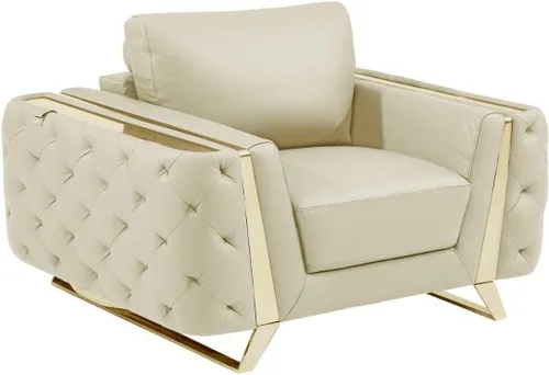 Vista 20 de Blackjack Furniture Reggio Collection - Sofás de cuero italiano de grano completo para sala de estar con marco de madera brasileña y acero