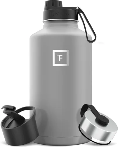 Vista 83 de IRON °FLASK Frasco de hidratación para acampar y senderismo con boquilla, botella de agua deportiva de acero inoxidable aislada de boca ancha, Aurora