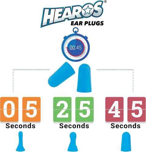 Vista 5 de Tapones para oídos Hearos Xtreme Protección, 14 pares de espuma