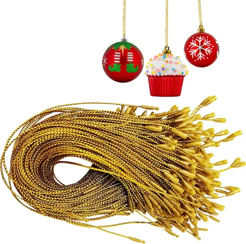 R'ND Toys - Ganchos metálicos para adornos de Navidad, fáciles de enganchar, para colgar decoraciones de árbol de Navidad, paquete de 200 unidades