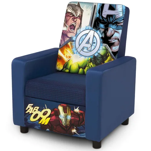 Vista 4 de Silla tapizada con respaldo alto Marvel Avengers Iron de Delta Children