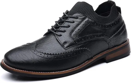 COSIDRAM Zapatos de vestir casuales Oxford para hombre, estilo clásico, moderno, para caballero, zapatos de cuero