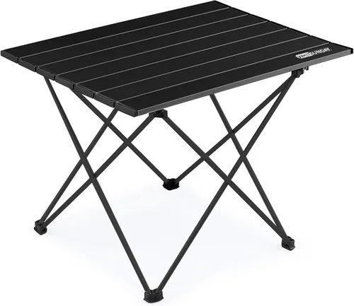 Whitsunday Mesa plegable para campamento, mesa auxiliar portátil ultraligera para campamento, pequeña mesa plegable de aluminio para picnic, playa,