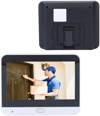 Vista 9 de Bewinner Timbre de video inalámbrico, timbre de video inteligente de 2 MP con monitor HD de 1080p de 4.3 pulgadas, ángulo de visión de 160°, visión