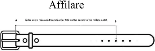 Vista 7 de Affilare Collar de cuero para perro, estilo occidental, resistente, manual, ajustable, acolchado, suave para cachorros y perros grandes, 10AB127-M