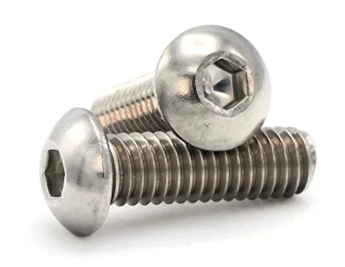 Vista 2 de Tornillos de cabeza de botón de acero inoxidable A2, 9.8 ft x 1.6 ft x 32.8 ft, 250