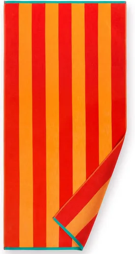 Vista 4 de Softerry - Toalla de playa extrasuave de 30 x 60 pulgadas, toalla absorbente estilo cabaña a rayas, estilo piscina y resort, 100% algodón