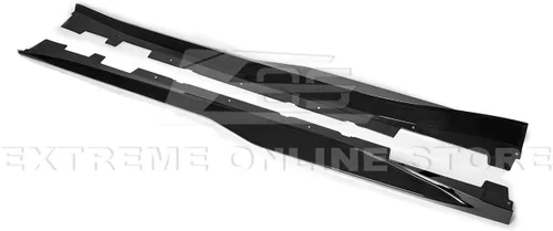 Vista 6 de Repuesto para modelos Chevrolet Camaro LT LS RS SS 2016 Par de extensión de panel basculante de faldas laterales estilo ZL1
