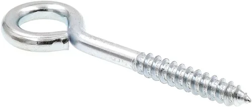 Prime-Line 9067941 Ojo de tornillo, rosca de retraso, 3/8 in X 4-1/2 in, acero chapado en zinc, paquete de 10
