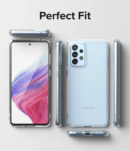 Vista 7 de Ringke Fusion - Funda compatible con Samsung Galaxy A53 5G, antihuellas, parte trasera dura, a prueba de golpes, de poliuretano termoplástico