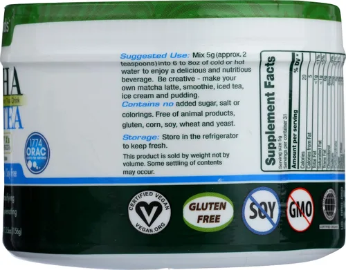 Vista 5 de Green Foods Té Verde Matcha Orgánico - 5.5 oz