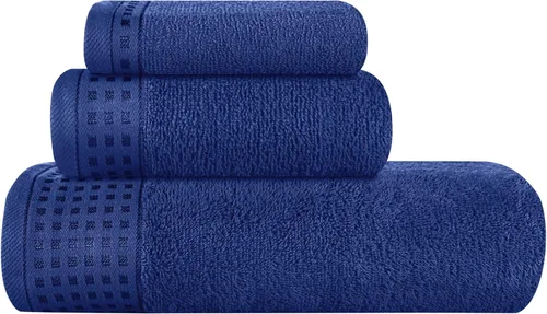 Vista 69 de GLAMBURG Juego de 2 toallas de baño de gran tamaño 100% algodón de 28 x 55 pulgadas, ultra suaves, altamente absorbentes, compactas, de secado