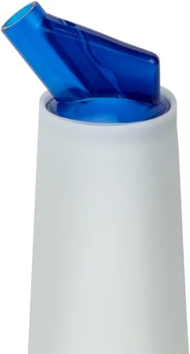 Vista 3 de Cocktailor Botellas de jugo de barra de 32 onzas (azul) – Contenedores para almacenar y verter para bar – Vertedores de jugo de plástico