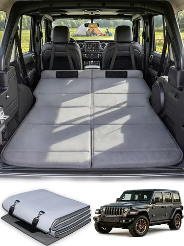 Colchón de camping para automóvil para Jeep Wrangler, no necesita inflado, cama de maletero de espuma plegable, alternativa de colchón de aire SUV