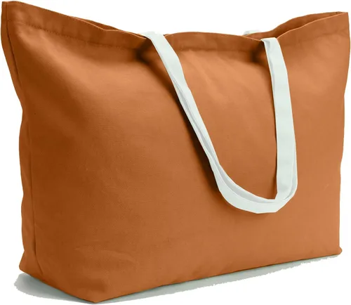 Vista 19 de Bolsa de lona grande, extra grande, para compras, playa, reutilizable, más grande, bolsa sólida lisa de 28 x 8 x 16 pulgadas