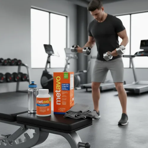 Vista 3 de Metavo Complete Synbiotic - GLP-1 Support Pre+Pro+Postbióticos 60 cápsulas vegetales 7 cepas, 4 mil millones de UFC Apoyo para la salud