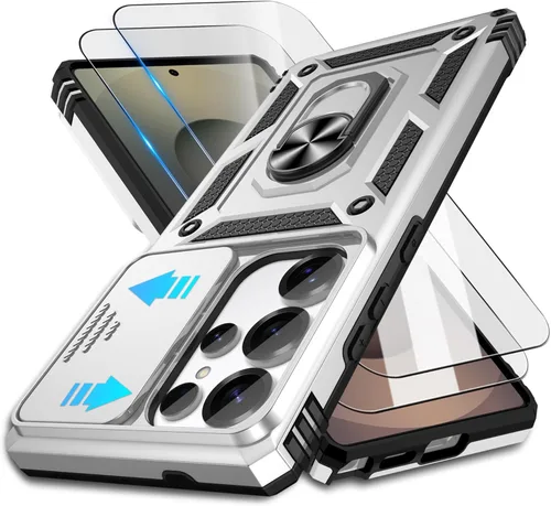 Vista 51 de Funda para Samsung Galaxy Note 20 5G con (2 piezas) protector de pantalla HD, resistente a prueba de golpes con soporte de rotación de 360°