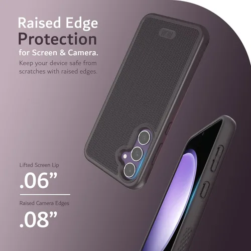 Vista 5 de TUDIA MergeGrip - Funda protectora para Samsung Galaxy S23 FE 2023, de doble capa, a prueba de golpes, grado militar, antideslizante, resistente