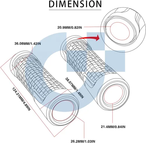 Vista 2 de Motorcycle Handlebar 78'' 22mm Motorcycle Handlebar Grips Handle Bar Hand Grip Cap End Plug for XTZ750 XTZ 750 SUPERTENERE 1989-1996 1995 1994