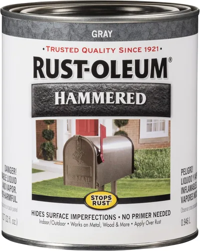 Vista 19 de Pintura para acabado de metal Rust-Oleum Hammered, 1 cuarto de galón, 7215502