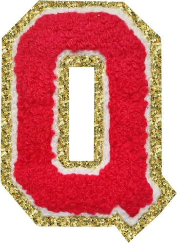 Vista 113 de Parches de letras con plancha, 3 piezas de letras de chenilla para chaquetas, parches de letras universitarias, parches de letras de Letterman