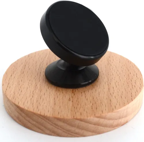 Vista 4 de Espejo reflectante con lente de espresso, observación del caudal, base de madera, máquina magnética para cafetería, accesorios para cafetera