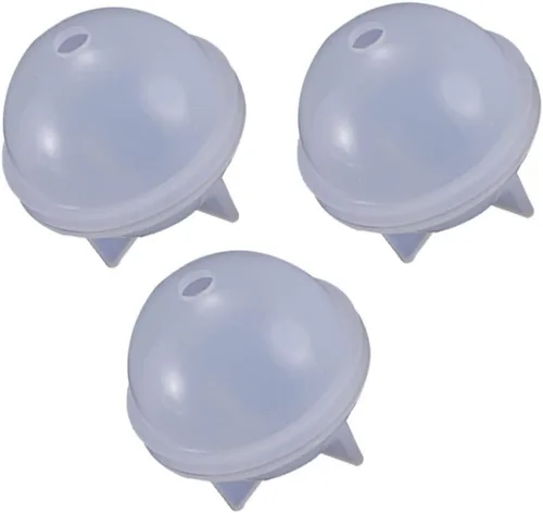 COHEALI Moldes de caramelo 3 piezas de moldes de bolas de silicona para hacer caramelos duros, epoxi y decoraciones para hornear 1.575 in