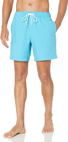 Vista 20 de Amazon Essentials Traje de baño para hombre con forro de malla, bolsillos, cierre de cordón