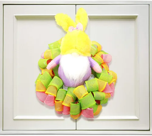 Vista 3 de 4 rollos de cintas de arpillera de Pascua con alambre, cinta de borde sólido con alambre, cinta de arpillera, cinta de arpillera con alambre