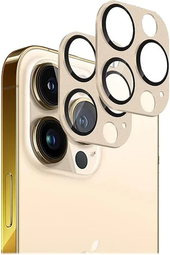 Vista 11 de SAHARA ZeroDamage ZD00049 - Protector de lente de cámara de vidrio flexible HD para iPhone 13 Pro y Pro Max (paquete de 2), color negro