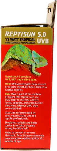 Vista 6 de Zoo Med reptisun 5.0 UVB Mini fluorescente compacta (13 vatios), 0