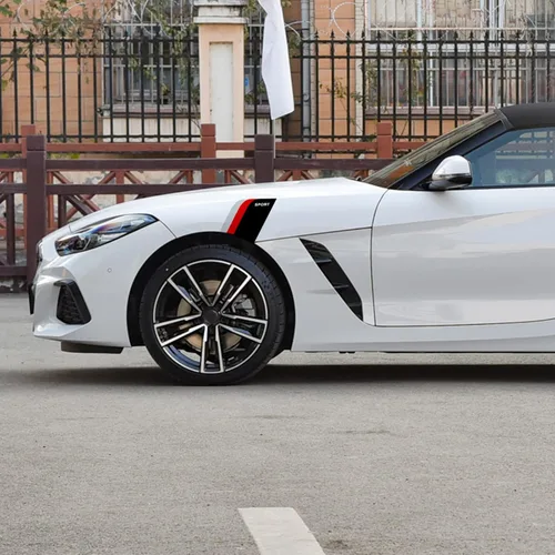 Vista 3 de QianBao Adhesivos de vinilo para guardabarros de coche, protección lateral, diseño de rayas, universal, resistente a los arañazos, 2