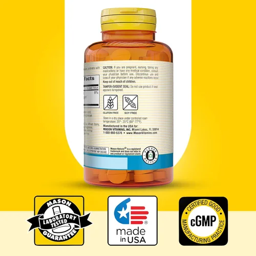Vista 6 de Mason Natural Gluconato de magnesio 550 mg, suministro de 100 días para el corazón saludable normal y el sistema nervioso