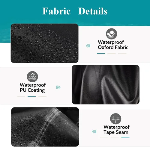 Vista 5 de TheElves Cubierta para hoguera, cubiertas impermeables para fogatas de propano de 28 pulgadas, cubierta resistente para hoguera de mesa BAIDE HOME