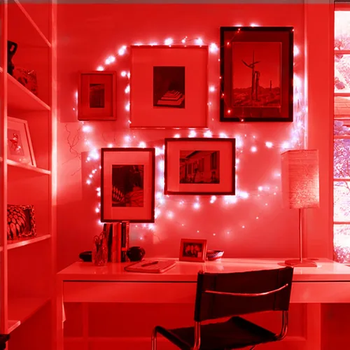 Vista 5 de Luces para botellas, 20 luces LED de corcho para botellas de vino, batería (incluida), guirnalda de luces rojas para bricolaje, tarros, iluminación