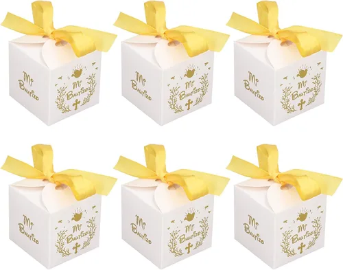 plplaaoo Mini caja, cajas de recuerdo de fiesta, cajas de regalo, cajas de recuerdo de boda, 50 piezas de cajas de recuerdo de fiesta Material de