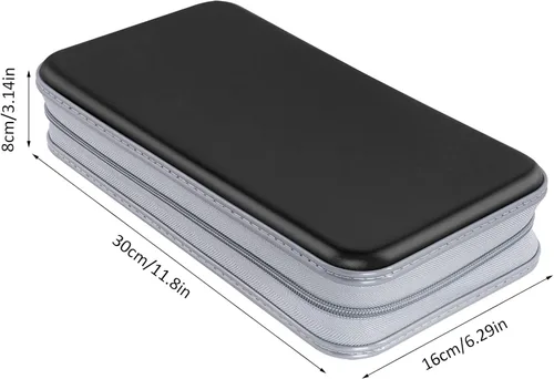 Vista 77 de Cartera, estuche, caja resistente para CD/DVD (capacidad para 80 CD/DVD)