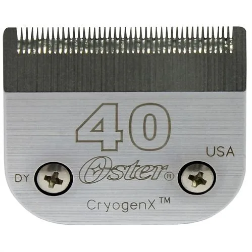 Oster A5 No. 40 Reemplazo de cuchilla, acero inoxidable, cuchilla cortadora, aseo de mascotas